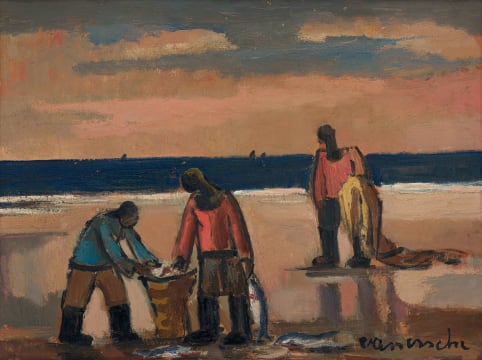 Maurice van Essche; Carrying the Day's Catch