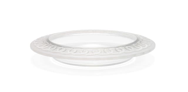 René Lalique; René Lalique 'St James' frosted and clear glass coupe, No. 3321, designed 1935