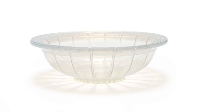 René Lalique; René Lalique 'Crémieu' opalescent and clear glass bowl, No. 400, designed 1928