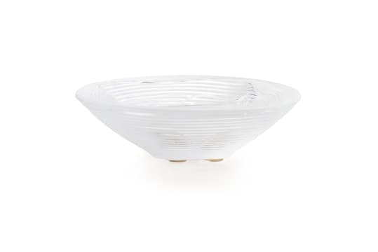 Lalique; Lalique 'Stresa' clear ribbed crystal bowl, post 1945