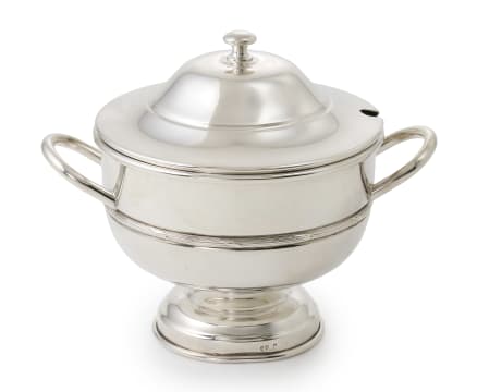 A silver-plated tureen, 20th century