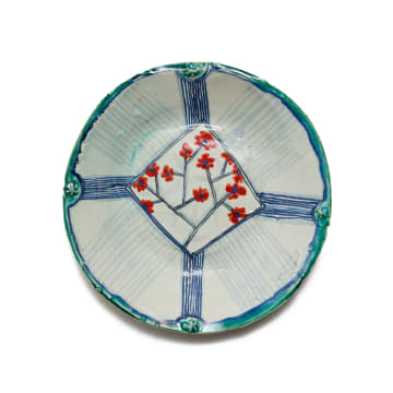 Ruan Hoffmann; Plate with linear and floral decoration