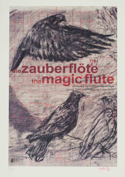William Kentridge; The Magic Flute, Poster