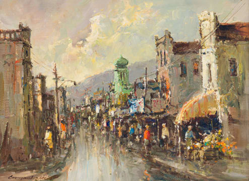 Christiaan Nice; Cape Scene with Mosque
