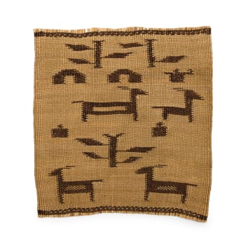Unrecorded artist, Zulu Peoples; Isithebe, grinding mat with animals