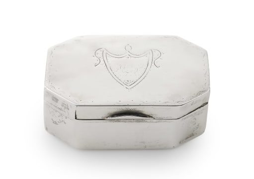 A Cape silver snuff box, Johannes Combrink, c.1814-1853