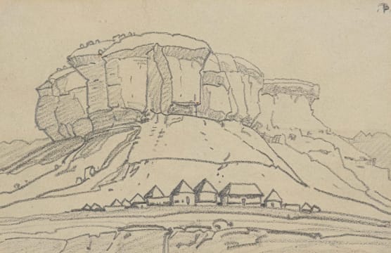 Jacob Hendrik Pierneef; Village near Maluti Mountains