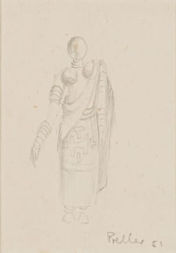 Alexis Preller; Mapogga Figure I, sketch