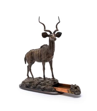 Robert Leggat; Kudu Bull with Hidden Drawer