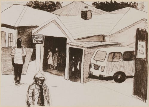 Sam Nhlengethwa; Public Phone