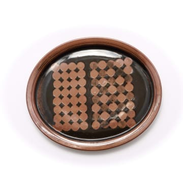 Digby Hoets; Large platter with geometric circle motif