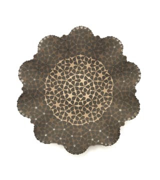Christina Bryer; Black and white platter