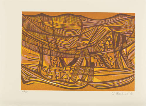 Cecil Skotnes; Ships, from Man's Gold portfolio