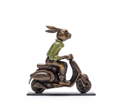 Carol Cauldwell; Rabbit on a Vespa