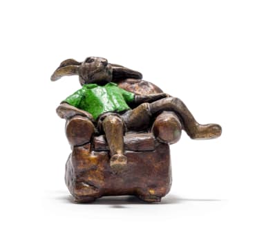 Carol Cauldwell; Rabbit in an Armchair