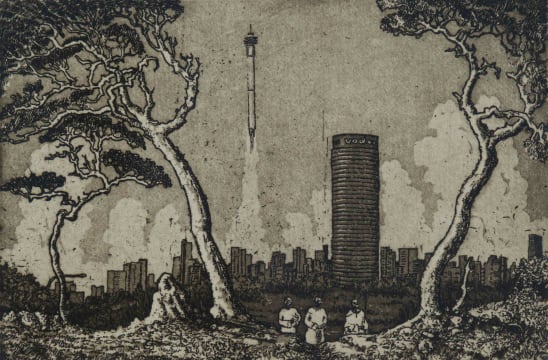 Johan Stegmann; Hillbrow Takes Off (Gee Jou Pierneef vir Hillbrow) [Give Your Pierneef to Hillbrow]