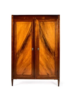 Cape Neo-classical stinkwood and beefwood inlaid and silver-mounted cupboard, late 18th century