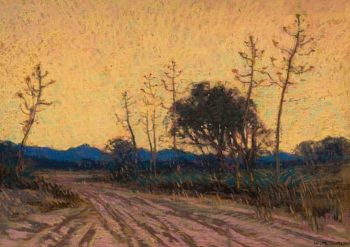 William Timlin; Landscape with Roadway and Trees