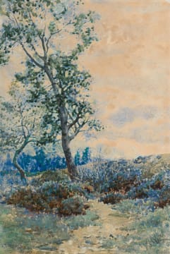 James Smith Morland; Landscape with Trees