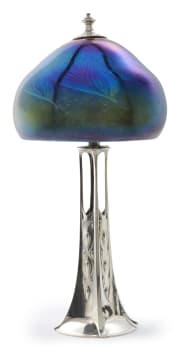 An electroplate Art Nouveau table lamp, WMF, Germany, 20th century
