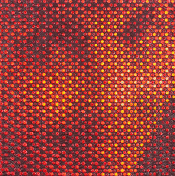 Gavin Rain; Abstract Portrait in Orange and Yellow