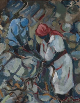 Audrey Fourie; Gathering Seaweed, Onrus