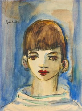 Carl Büchner; Portrait of a Young Boy