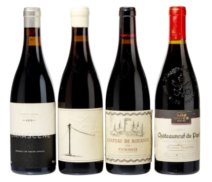 Rhône Collection; Damascene, Savage, de Rouanne, Ogier; 2011,2017,2018; 4 (1 x 4); 750ml