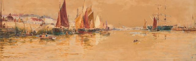Thomas Bush Hardy; Boulogne Harbour