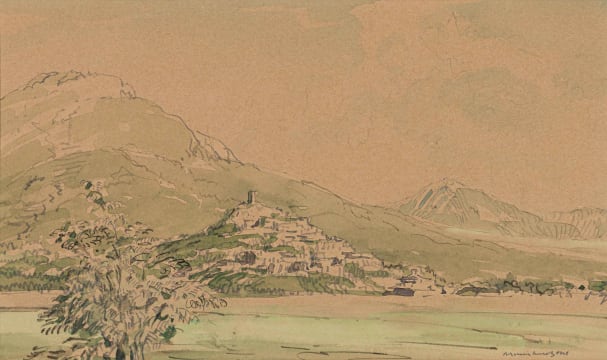 Sir Muirhead Bone; Near Cianetto Viarano