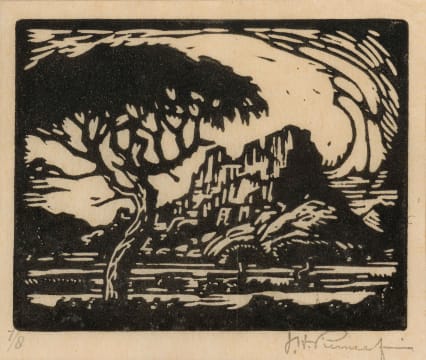 Jacob Hendrik Pierneef; Berglandskap S.W.A. (Nilant 118)