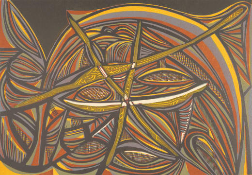 Cecil Skotnes; Untitled (Abstract II), from Man's Gold portfolio