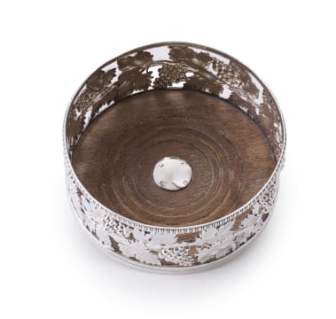 A Victorian silver wine coaster, Henry Wilkinson & Co, Sheffield, 1839