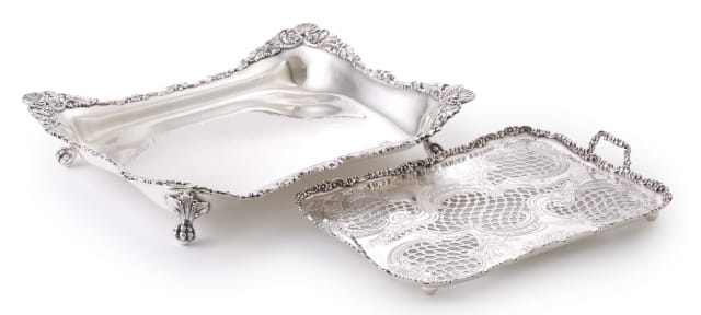 An Edward VII silver asparagus dish, Tiffany & Co, London, 1910