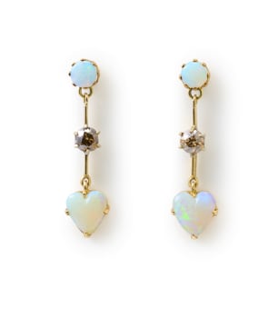 Opal drop earrings