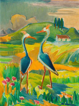 Maggie Laubser; Two Cranes