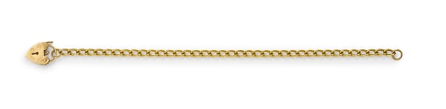 Heart padlock bracelet, London, 1989