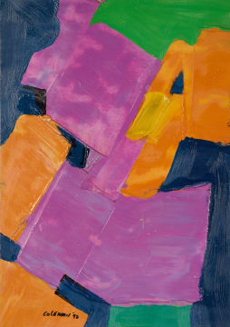 Trevor Coleman; Abstract with Pink and Orange