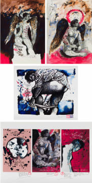 Christiaan Diedericks; Untitled (Angel I); Untitled (Angel II); Play with Me; Die Algebra van Nood, four