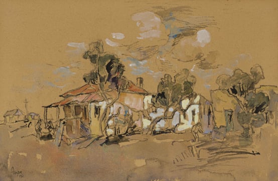 Gregoire Boonzaier; Buildings with Trees