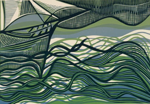 Cecil Skotnes; Waves, from the Man's Gold portfolio