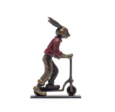 Carol Cauldwell; Rabbit on a Scooter