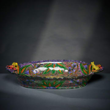 Ardmore Ceramic Studio; Leopard platter
