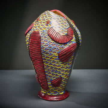 Ardmore Ceramic Studio; Fish vase