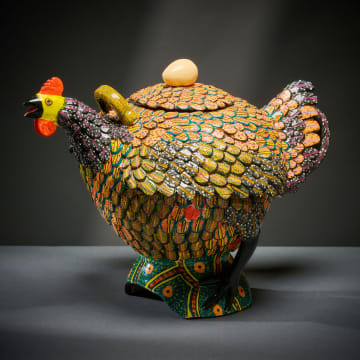 Ardmore Ceramic Studio; Chicken teapot