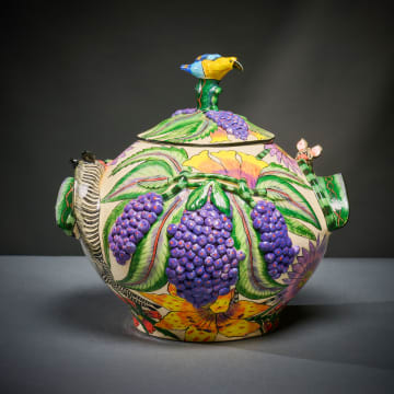Ardmore Ceramic Studio; Bird and grape tureen