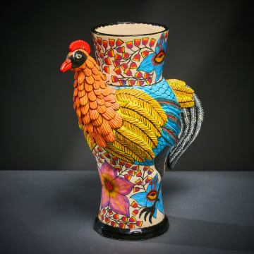Ardmore Ceramic Studio; Rooster jug