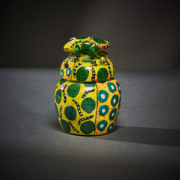 Ardmore Ceramic Studio; Frog spice jar