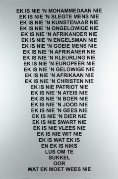 Willem Boshoff; Tien Teen Een (Ten to One)