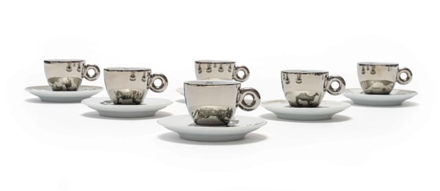 食器    Collectibles 2016 A Boxed Set of Six Espresso Cups and Six Saucers, twelve by